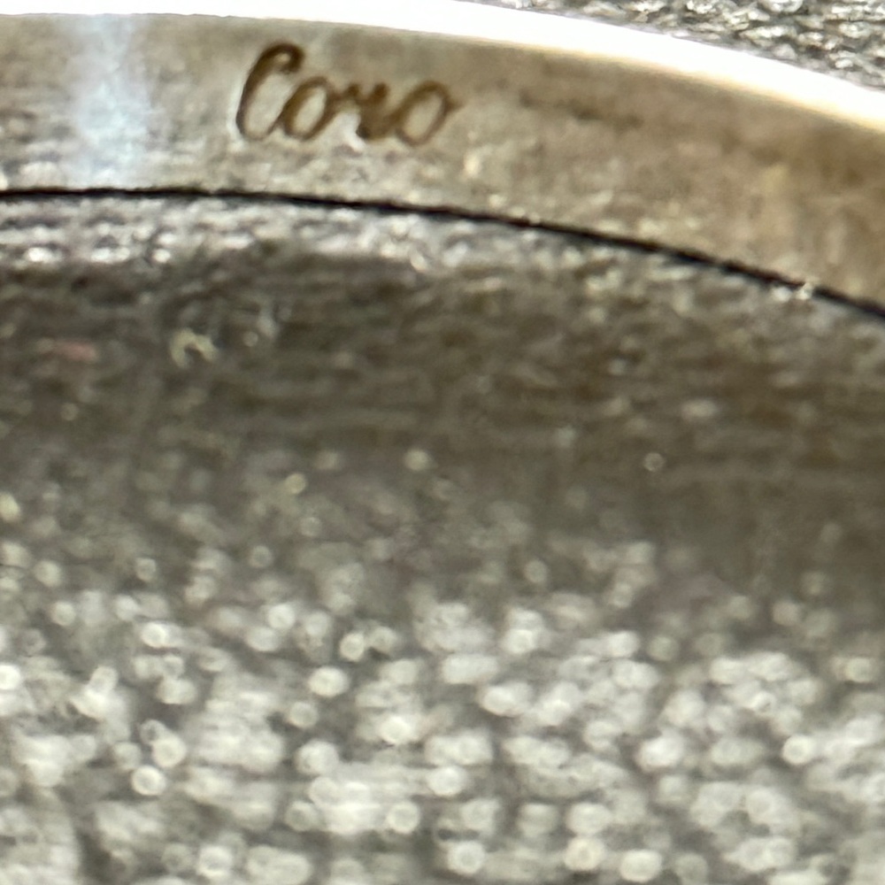 Vintage Coro Sterling Silver Bangle Bracelet Very Rare Pattern - Picture 4 of 14